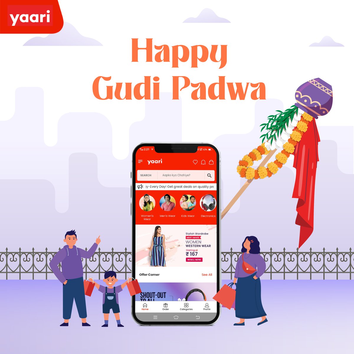 AppYaari's tweet photo. Start of Festive Season with New Beginnings. Shop for the best, from the best! 

#YaariApp #ShoppingApp #OnlineShopping #NewYear #gudipadwa #Ugadi #festival #Celebration https://t.co/Iysjq2ZSbb