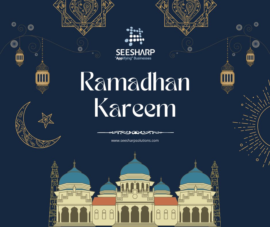 SeeSharpS's tweet image. #SeeSharp Solutions wishes all Muslims Ramadhan Kareem. Happy fasting to Muslims around the globe!

#ramadhankareem #ramadhan2022 #mobileappdevelopment #appdevelopment #webappdevelopment