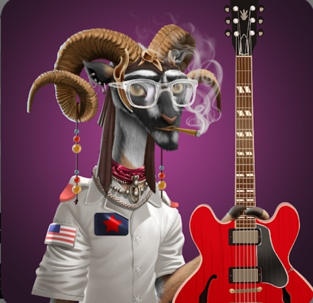 Wah_Gwaan_Dude's tweet photo. So I did a thing... love the chuck Berry guitar.. check out these Goats 🐐.. see if they resonate with your VIBE!! #GOAT𓃵 #starwire #NFTCommunity #Musiclover https://t.co/GHcbqOo1DC