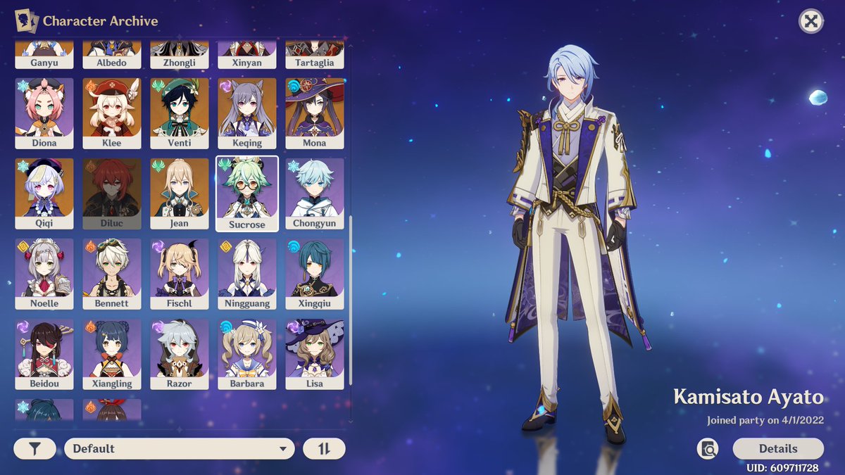 Eeveeiku's tweet photo. How I've managed to pull every character in #GenshinImpact except Diluc blows my mind https://t.co/5vpOn0MhwP