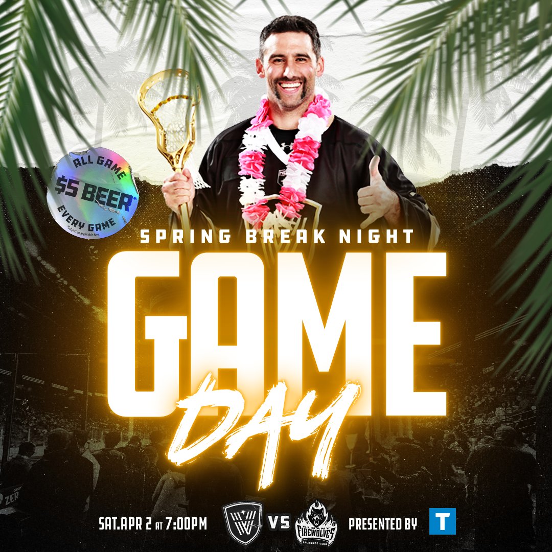 VanWarriors's tweet photo. Crack open a cold one with the boys - it's Spring Break Night, presented by @TransLink! ☀️🏝
⏰ Tonight at 7:00PM PST
📍 @RogersArena
🆚 @AlbFireWolves 

TransLink is the preferred transit partner of the Vancouver Warriors. Let TransLink take you home! 🚇 https://t.co/Ve6AU50XXV