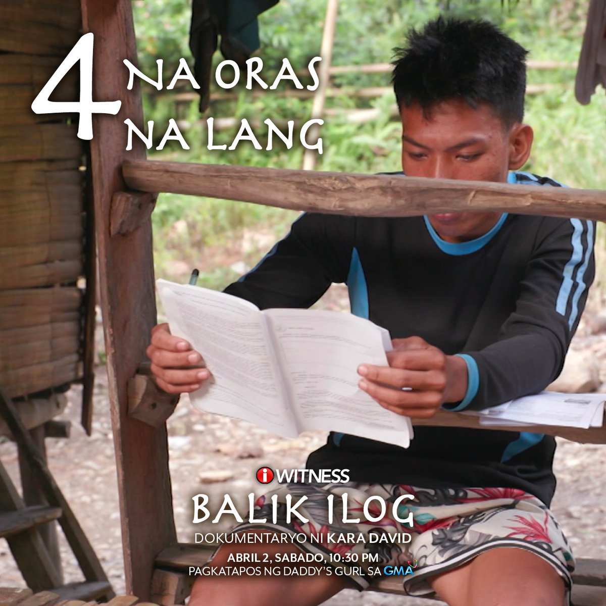 IWitnessGMA's tweet photo. 4 NA ORAS NA LANG, mapapanood na ang pagpapatuloy ng kuwento ng mga kabataang Mangyan na unang nakilala ni @karadavid sa 2014 documentary niyang "Daang Ilog". Kumusta na kaya ang kalagayan nila makalipas ang walong taon?
#BalikIlog #IWitness https://t.co/c9WfjySCSY