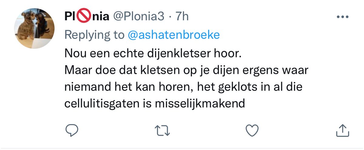 Hier stond ik vanochtend mee op. Ik heb m’n best gedaan om opgewekt en sterk te blijven, maar de drek blijft komen en ik heb geen zin meer om steeds sterk te moeten zijn. Dus om m’n vrolijke zelf te kunnen blijven, neem ik even een twitterpauze. Tot over een tijdje, lieverds! 🍀