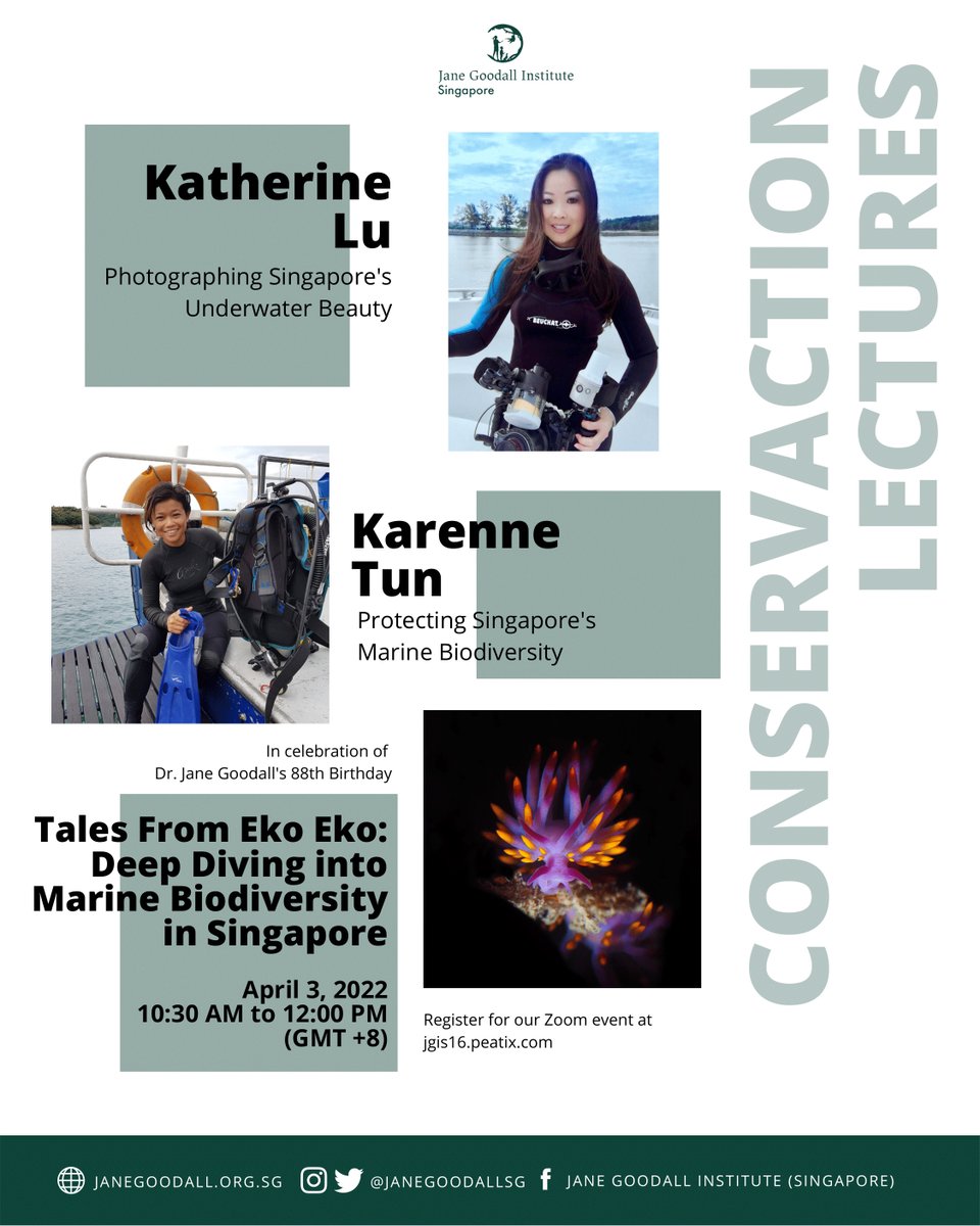 📣📣 LAST CALL! Don’t miss our first ConservAction Lecture of the year tomorrow at 10:30 AM - 12:00 NN (GMT +8). Sign up while you can at jgis16.peatix.com!