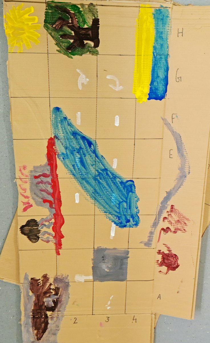 Joshua_Zammit_'s tweet photo. This week in mathematics we explored position. We utilised Bee Bots students first learning how to program their bot then creating a map. They were changed to detect the Bee Bots through the obstacles from two grid points selected by their peers. #ACUedu_p. https://t.co/PS7qxE5lDO