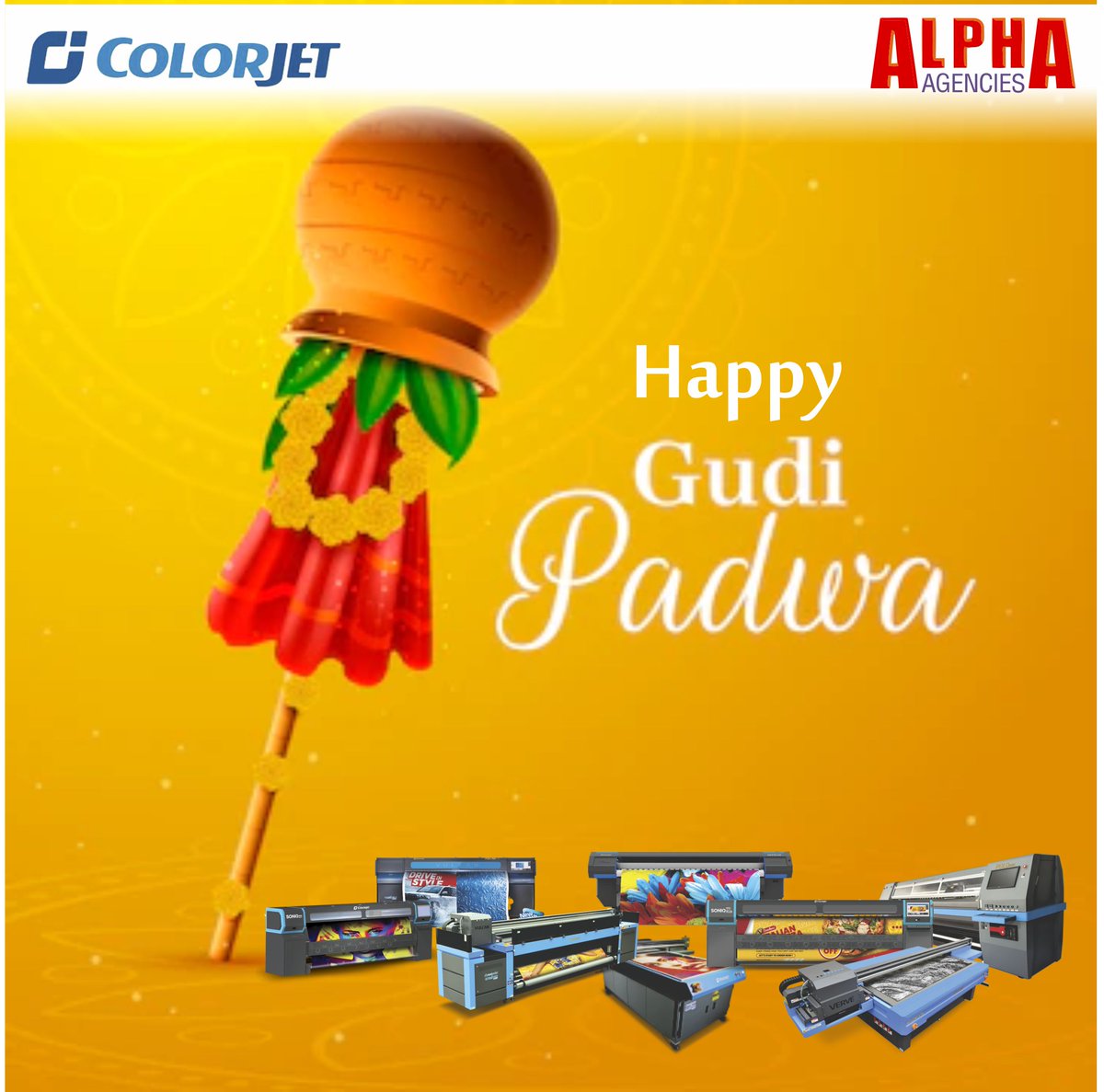 AgenciesAlpha's tweet photo. Today is a new day, adorned with new hopes, new plans, and new missions. Happy Gudi Padwa to you and your family!
#HappyGudiPadawa https://t.co/nOeYeXlyVr