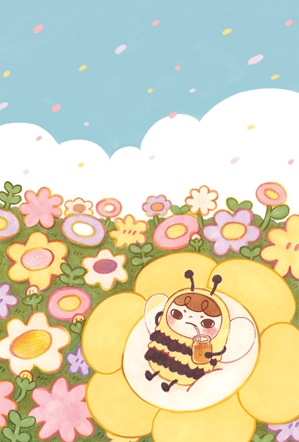 enjoy the moment and just bee 🐝