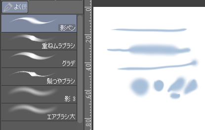 カラーの塗りは大体このあたりで終わるな
というかほぼ一番上の影ペンだけでなんとかなる 