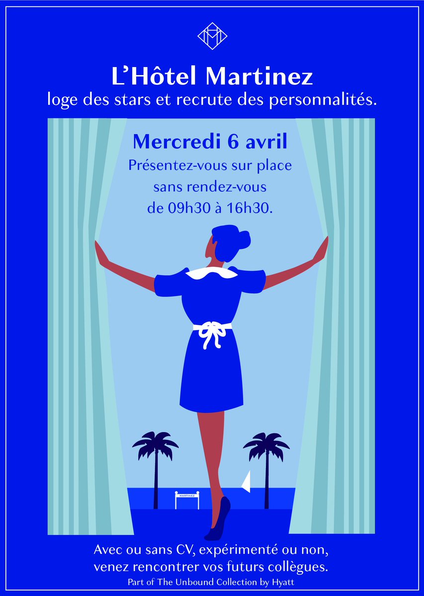 Journée du <a href="/martinezhotel/">Hôtel Martinez</a> le 6 avril. Venez nombreux découvrir l'hôtel et échangez avec nous pour des jobs d'été. <a href="/villecannes/">Cannes</a> <a href="/davidlisnard/">David Lisnard</a> <a href="/Nice_Matin/">Nice-Matin</a> #Cannes