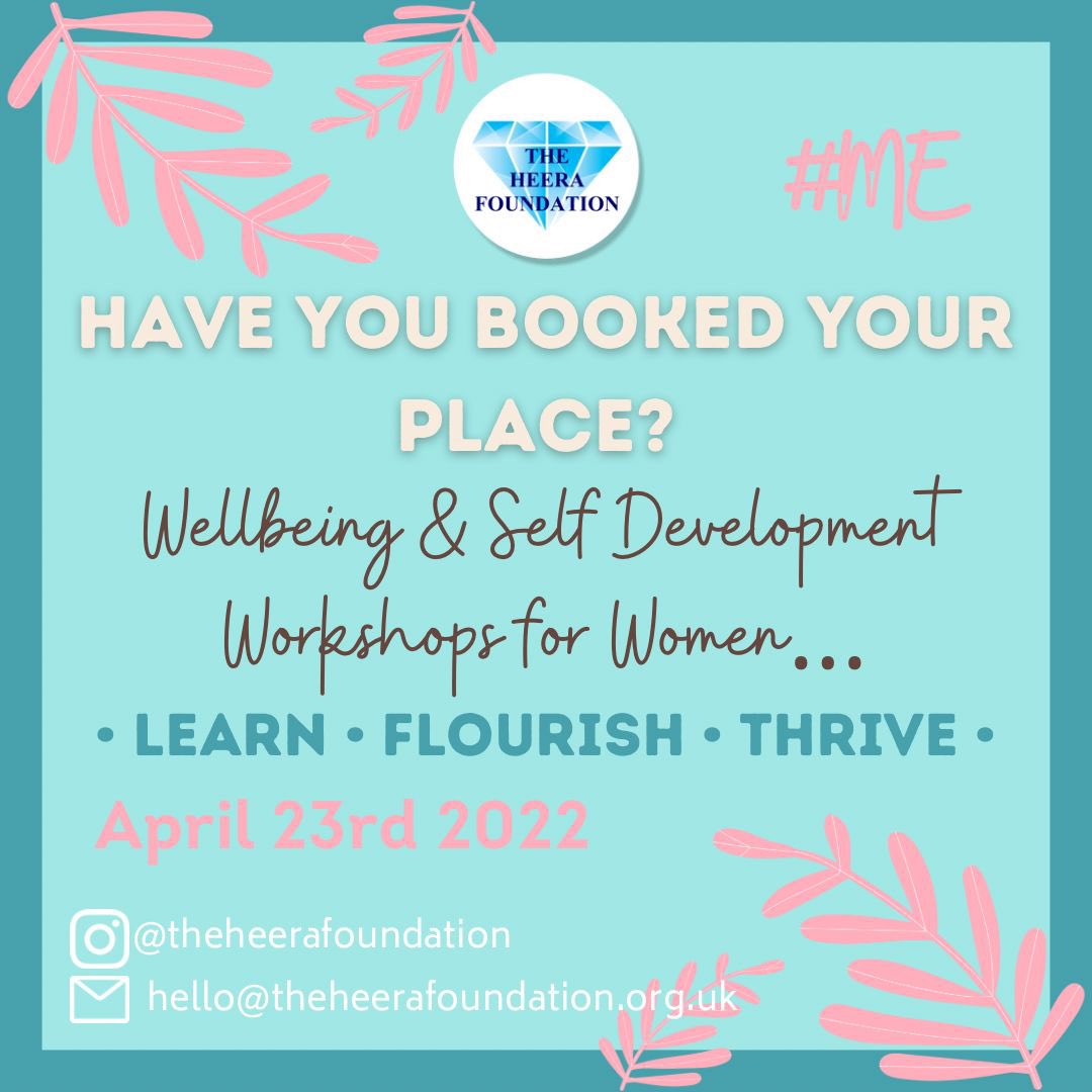 heerafoundatio's tweet photo. Book your place on The Heera Foundation’s #ME Women’s Wellbeing programme taking place Saturday 23rd April at the Peepul Centre Leicester LE1 6DP. Thank you to the Leicestershire Grants! 

Booking link below-
https://t.co/7T43JsawDH https://t.co/p6eQ0cQVI4