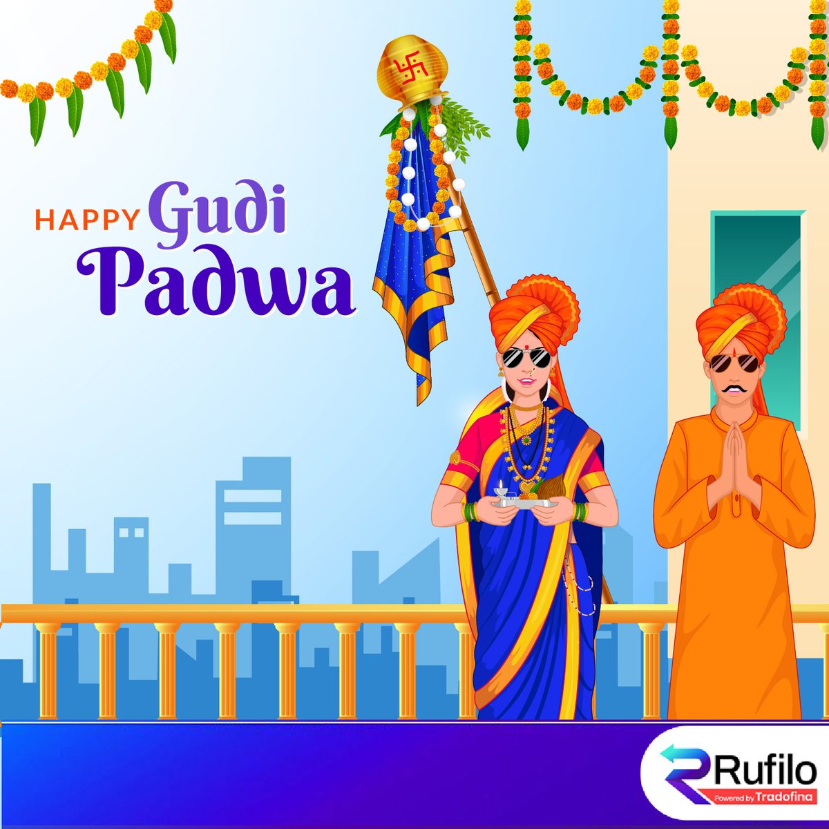 Gudi Padwa is a new beginning of new year. May this wonderful year bring success and happiness to you. Happy Gudi Padwa!