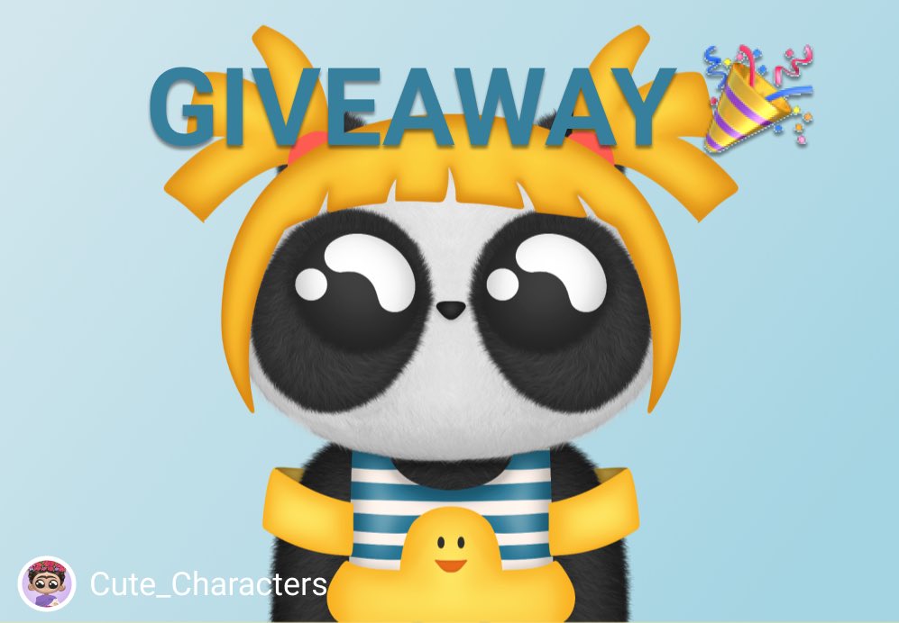 cute_characters's tweet photo. 🎁  GIVEAWAY 🎁

Let’s do Cute Panda giveaway! 👀

To enter :

- Like &amp; Retweet
- Follow @cute_characters
- tag 2 friends ❤️

Winners in 48 hours ⏰

#NFTCommunity #NFTGiveway #nftart #nftartist #cryptoart #nftcollector #cryptoartist #nftart #nftcommunity https://t.co/QkIUtksC7P