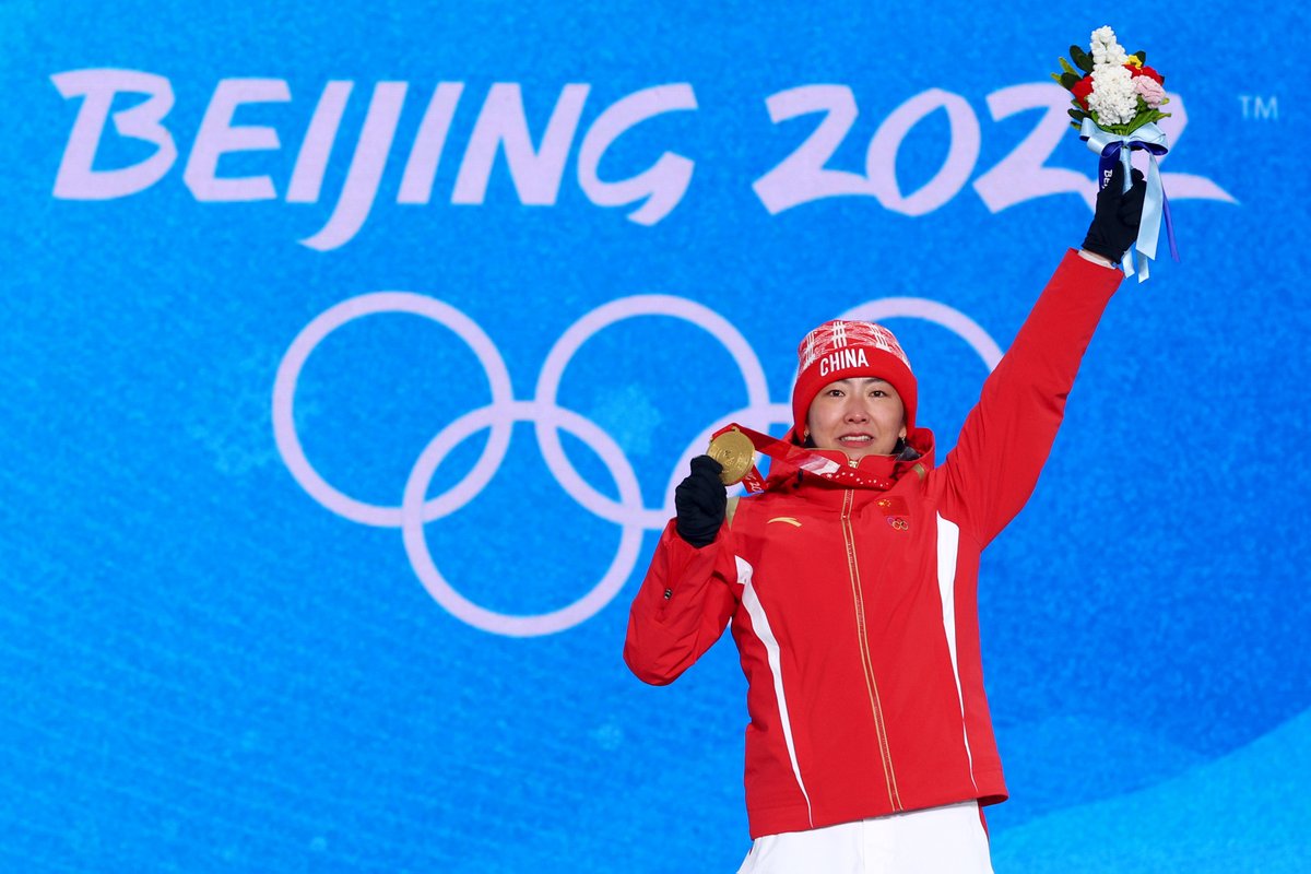 💪#Quotes from #Beijing2022 💪 ✨How do you feel when you win a gold medal on home soil? 🥰'This one feels a lot heavier, there’s a lot more meaning in this.' 📸GettyImages #BingDwenDwen #ShueyRhonRhon #Olympics #Paralympics #TogetherForASharedFuture