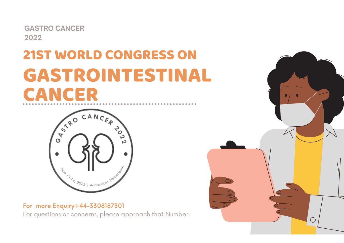 Share your views at the 21st World Congress on #Gastrointestinal #Cancer during June 13-14, 2022 in Amsterdam, Netherlands #Lakers Avail Benefits of Early Bird! URL: gastrocancer.conferenceseries.com Mail:gastrocancer@lifescienceconferences.org | WhatsApp: +443308183701