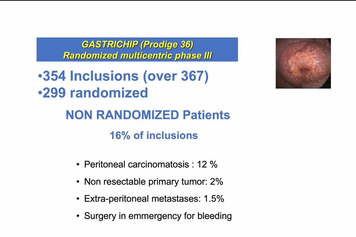 indepso's tweet photo. @glehenolivier
Various trials evaluating the role of HIPEC in the adjuvant, neoadjuvant and curative setting
❓❔Lap HIPEC versus PIPAC verus NIPEC
Waiting for the results of #GASTRICHIP https://t.co/ibA5ixxT1w