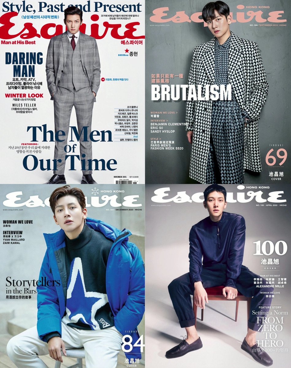 RT @jcwcontent: ji chang wook on the cover of Esquire Magazine through the years (2015,2019,2020,2022) https://t.co/XWAh68XnBK