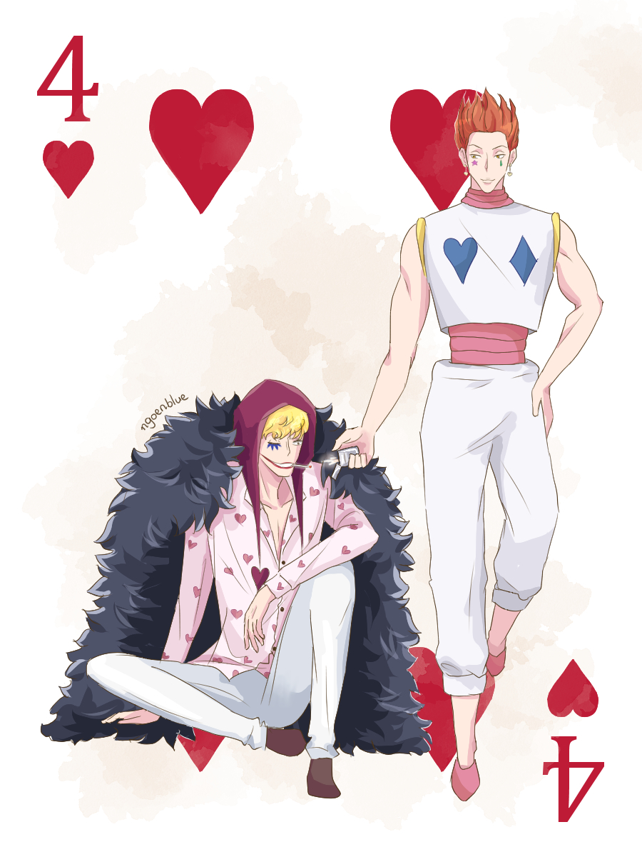 Ngoenblue A Looooong Term Work Hunterxhunter ハンターハンター Hxh Hisokamorow ヒソカモロウ Hisoka ヒソカ Onepiece ワンピース Donquixote Rosinante ドンキホーテ ロシナンテ Donquixoterosinante ドンキホーテロシナンテ Corazon