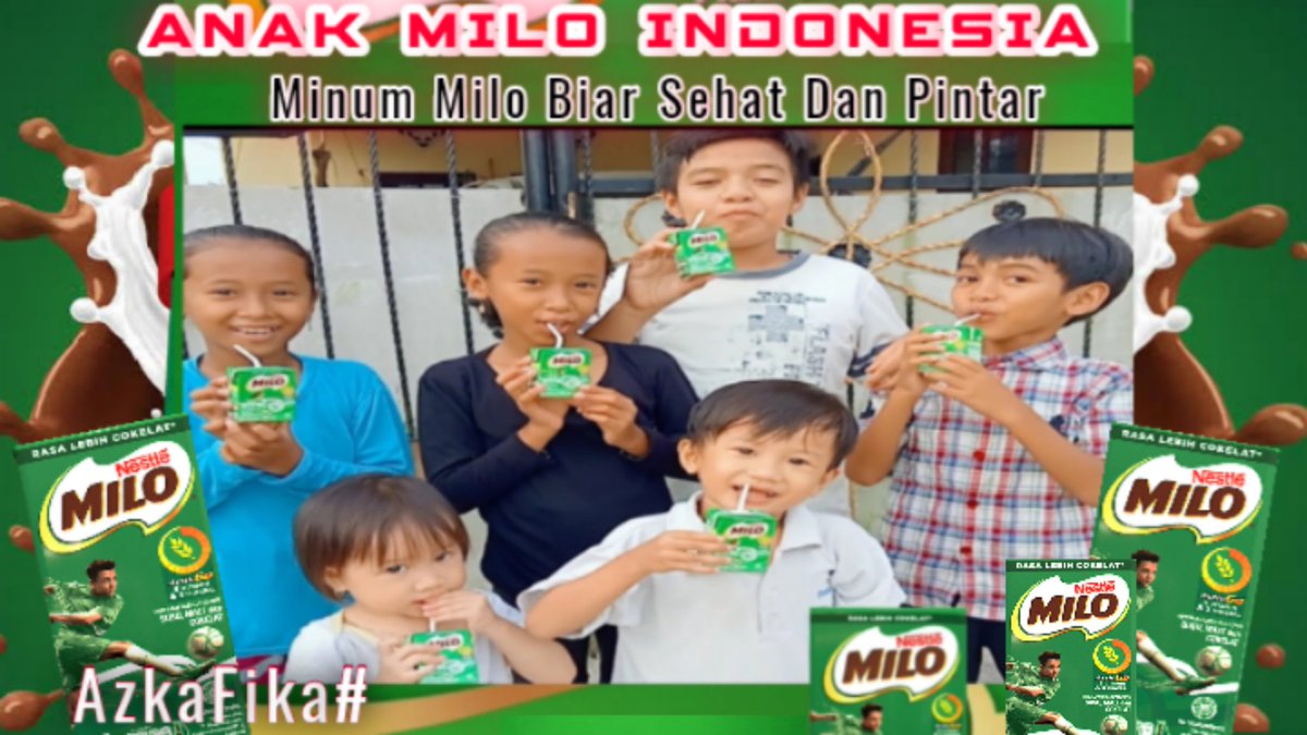 Indonesian milo boy.... stay healthy and always enthusiastic to reach your dreams.

youtu.be/UQPclWnmjvI

#Milo #MiloIndonesia #EnergiMilo #SarapanPagiMilo #SusuMilo #MiloSehat
#MiloPintar #MiloSmart
