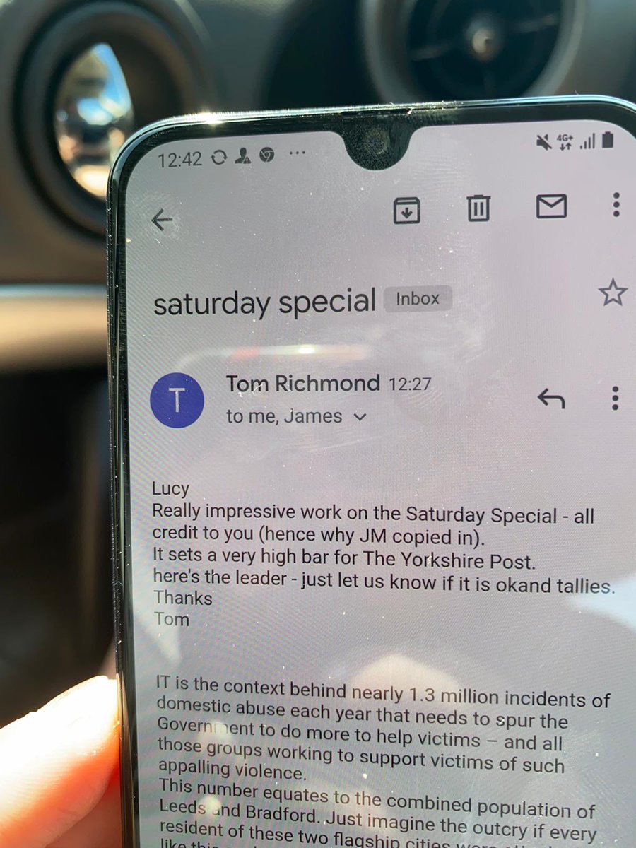 Tom was and always will be at the heart of The YP. On a personal note, he once sent me this email about a weekend package I had done. I was that pleased with his praise I took a screenshot. RIP Tom. The world of journalism is a darker place without you 💙