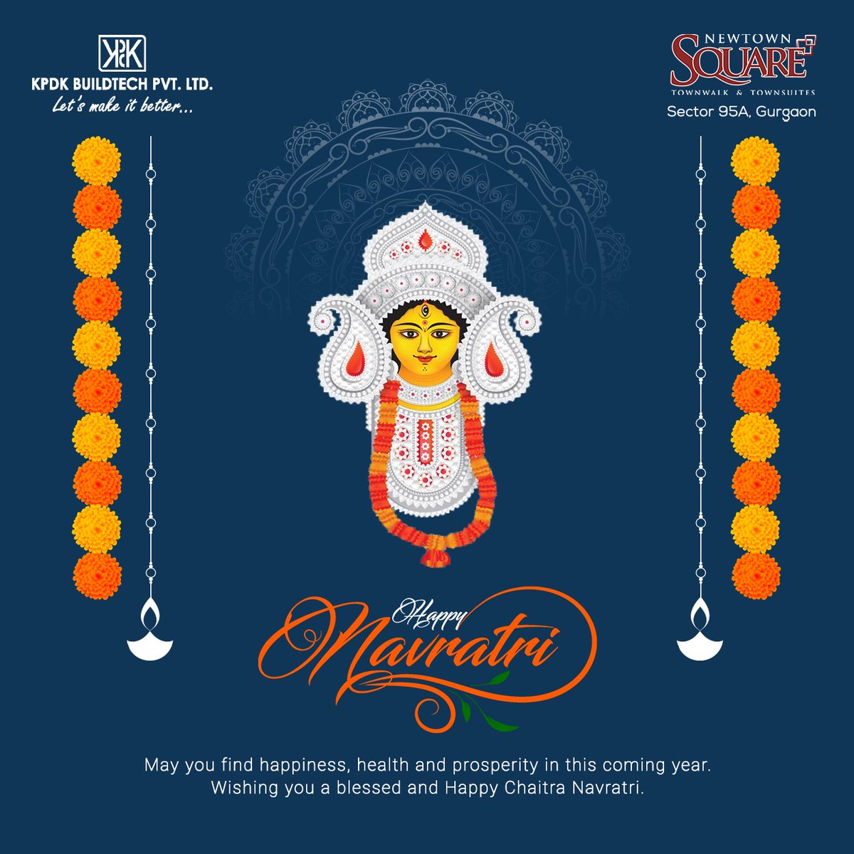 KpdkBuildtech's tweet image. May you find happiness, health and prosperity in this coming year. Wishing you a blessed and Happy Chaitra Navratri.

#happynavratri #kpdkbuildtech #newtownsquare #commercial #property #investment