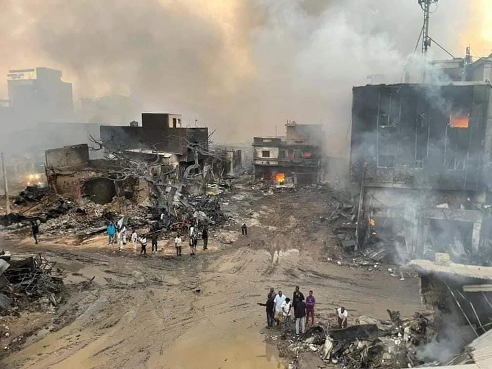 mukhtarmaal's tweet photo. Devastating. Hargeysa main market, the city centre is all gone. 100.000s  poeple lost their livelihood within few hours. It's so heartbreaking. #Somaliland was already struggling with the effect of the drought. 💔 https://t.co/bBQCLp8cJe
