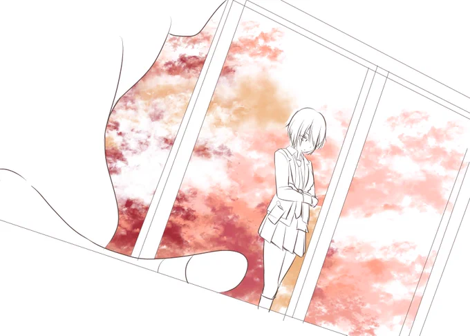 これは好きすぎてプレイ直後にラフだけ書いて放置したrkgk…今見たら2月13日にファイル作ったみたいだから本当に直後に描いてたな…同じコンセプトでちゃんと描きたい… 