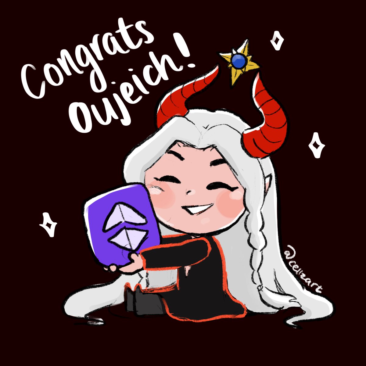 cellzart's tweet photo. So recently my friend just reached Affiliate and I am so happy for him and his stream journey!! Here’s a quick gift I drew ✨✨ CONGRATULATIONS @OctaviusJeanne https://t.co/0NINKh8Dsf