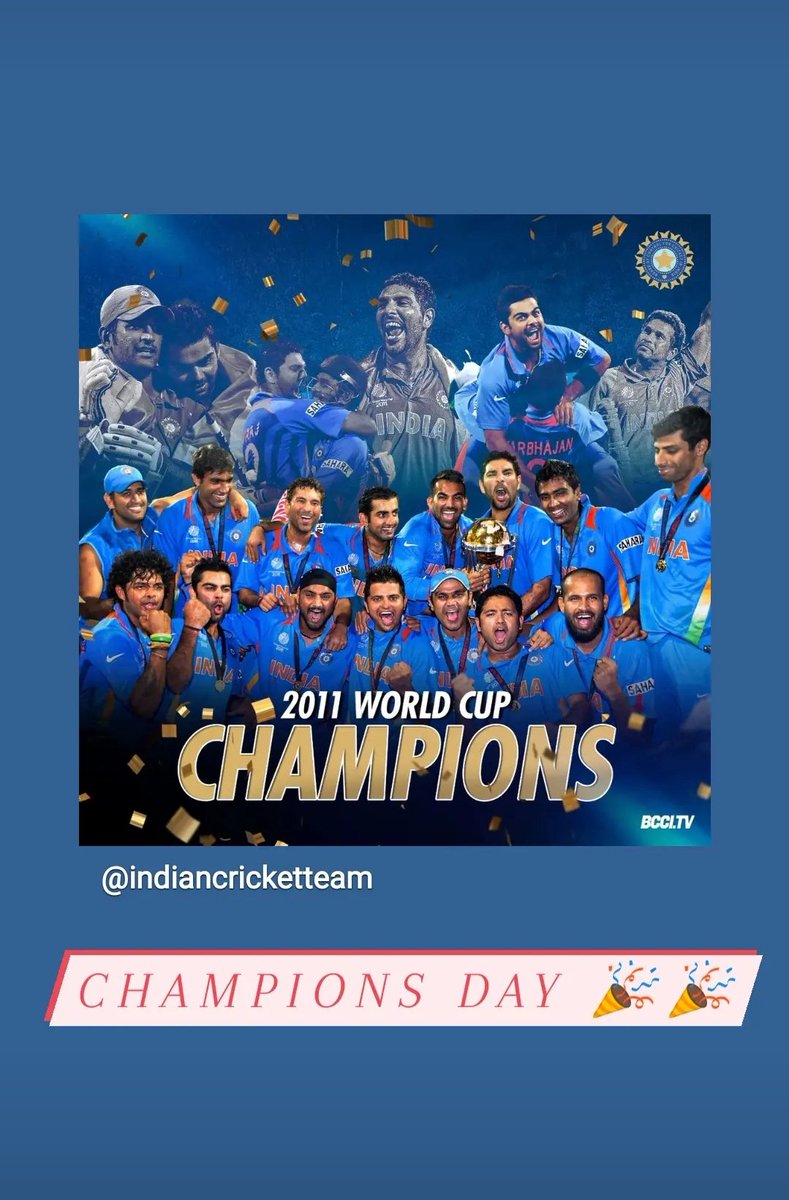NitinTiwari_07's tweet photo. 11 year ago, on this day, india won the second world cup after defeating srilanka after 28 years under the captaincy of mahendra singh dhoni.๐๐๐ฎ๐ณ๐ฎ๐ณ
#worldcup2011
#OnThisDay
#CWC2011
#champion2011 ๐๐ https://t.co/SPYxoAEWRC