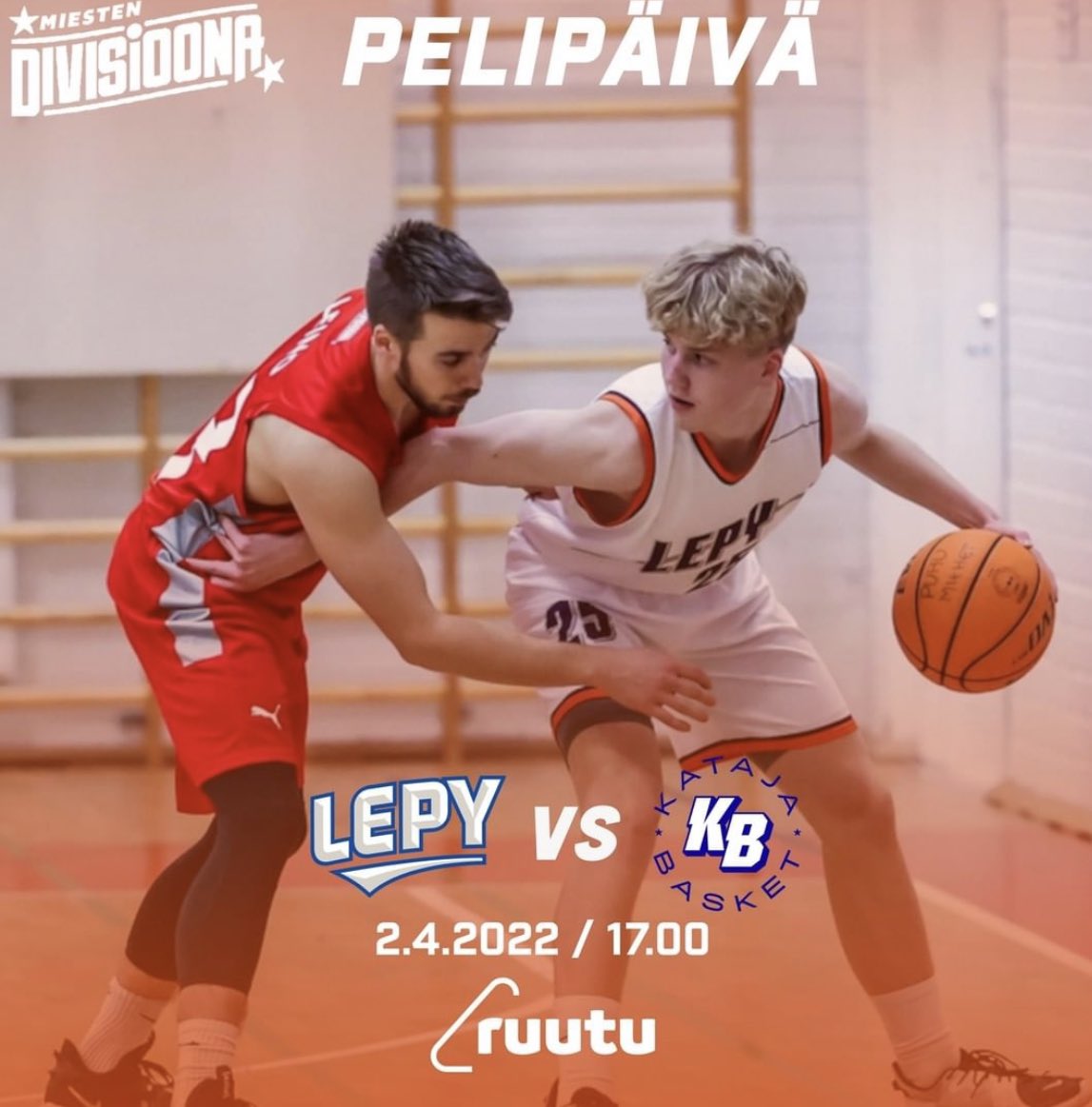 Pelipäivä! Putoamisfinaalit alkavat Joensuussa ja vastaan asettuu Kataja Basket Talents.

Ottelut jatkuvat ke 6.4,kun Kataja Basket Talentsia vastaan pelataan uudelleen Leppävaaran liikuntahallilla klo 18.30.

#LePy #OranssiPerhe 🧡🏀 #since1931 #m1db #gameday 

📸: Harri Vallila