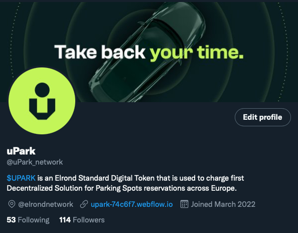 uPark Network tweet media