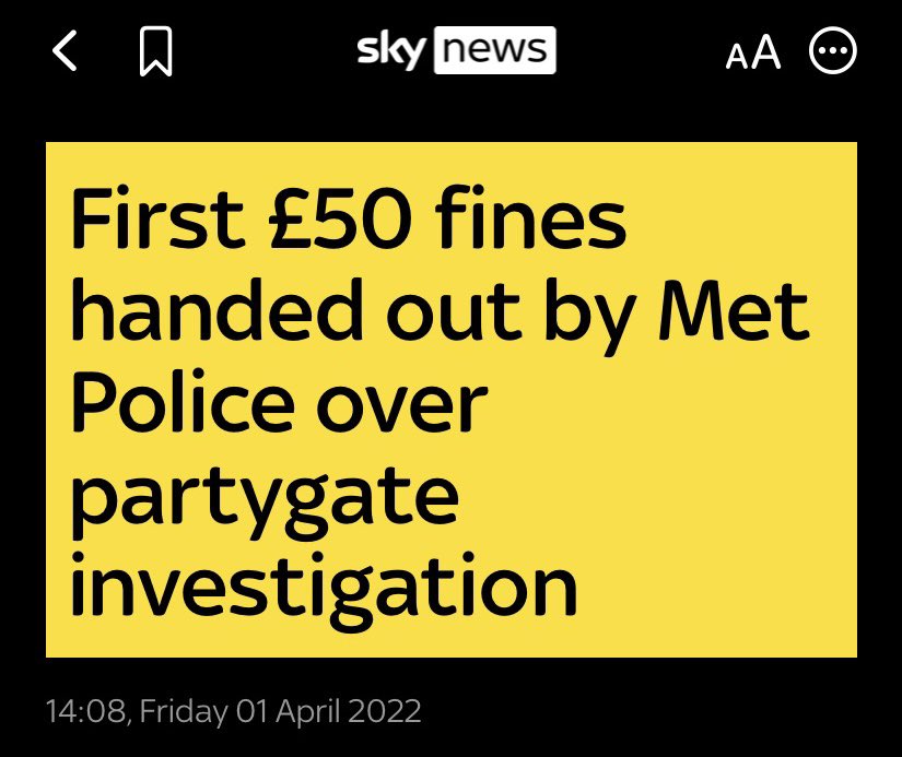 shikhasharma84's tweet photo. A £50 fine…the best #AprilFoolsDay joke yet @metpoliceuk https://t.co/BvxC12jB2U