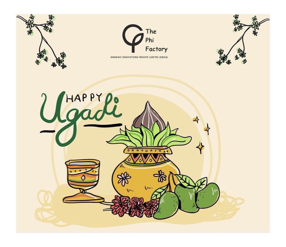 Ugadi teaches us that life has many flavours and we must embrace every flavour gracefully !! May this new year spread joy and happiness in your life. 
Best wishes on Ugadi to you and your family !!
.
#happyugadi2022 #UgadiSpecial #ugadiwishes #Ugadifestival #GudiPadva #startup