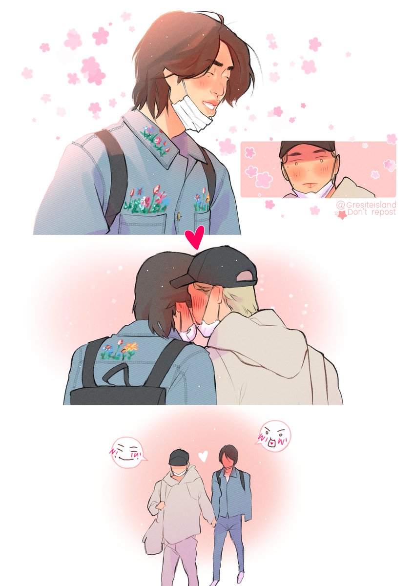🐹🐨🛫#Namjin #랩진 #btsfanart 