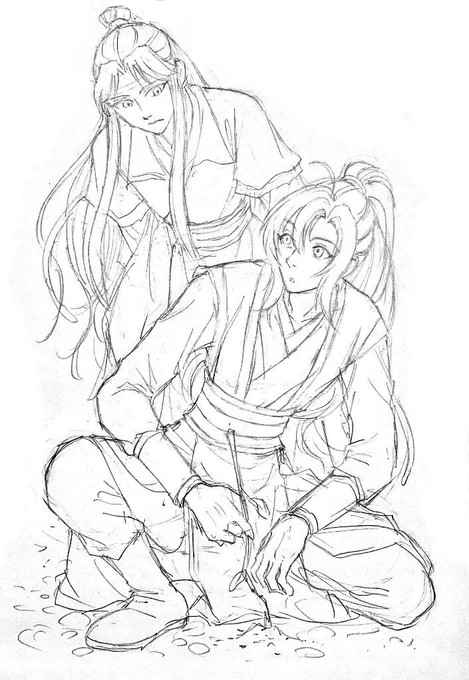 蟻と戯れる羨羨15歳
#魔道祖師 #mdzs
#忘羨#一日一忘羨 