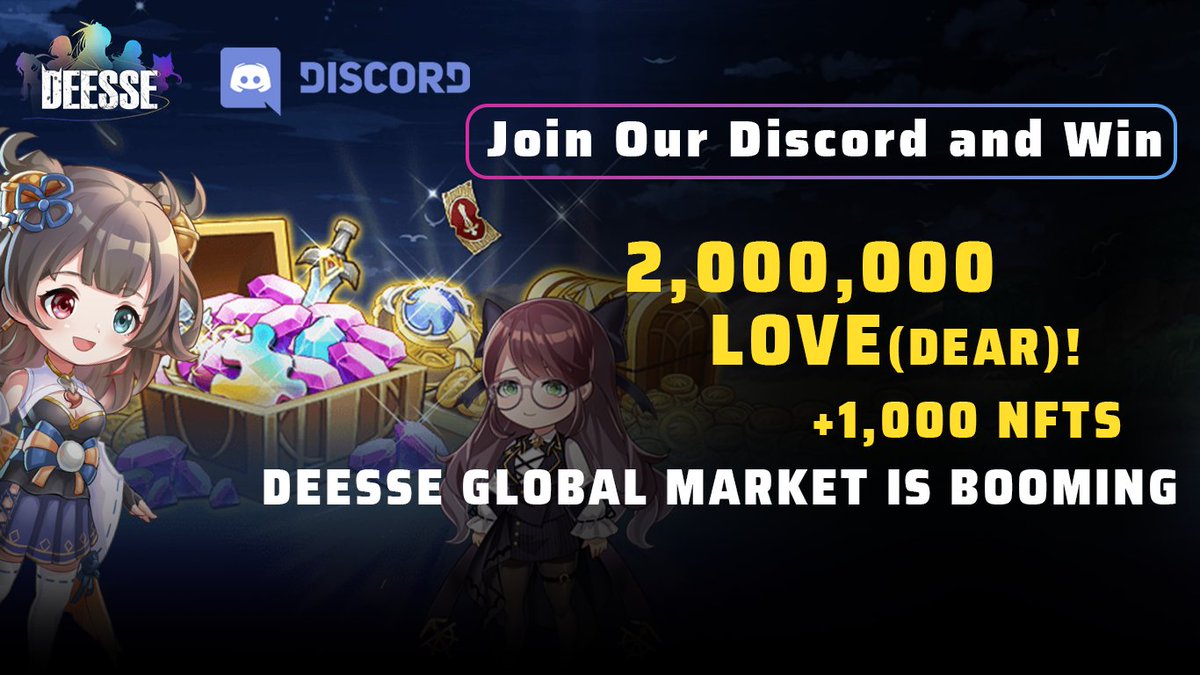 deesse_dao's tweet image. 📢Good news #Deesse got over 2 Million entries #Giveaways #Airdrop 
⏰ Extend the due date to Apr 8th 16:00 (GMT)！
💰 Increase rewards to $58,200 worth of DEAR plus NFT Mystery boxes！

👉Participate here gleam.io/aSxrw/deesse

👇Join our discord NOW! 
discord.com/invite/deesse