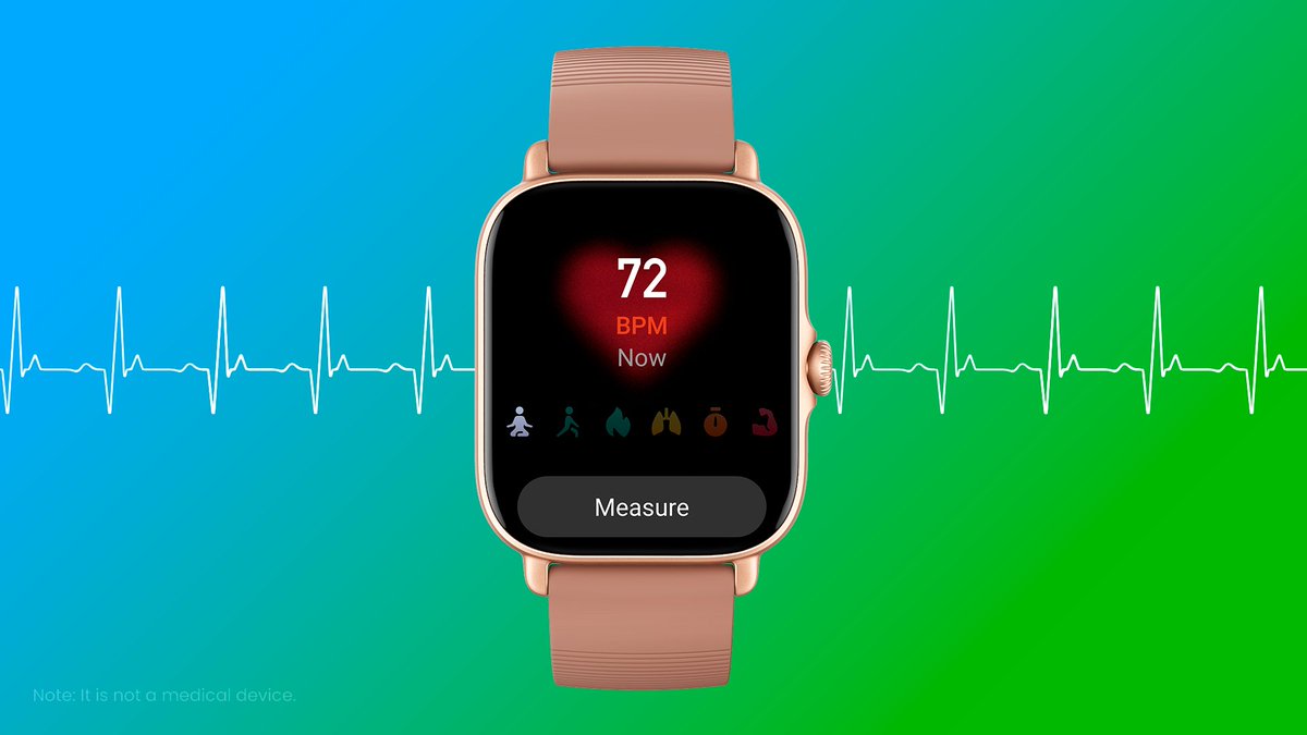 AmazfitIN's tweet photo. A healthy body is a prerequisite for a happy life! The Amazfit GTS 3 takes care of you by helping you measure 4 health metrics with just one tap 💓☝
#Amazfitindia #Smartwatch #Fitness #Amazfit #GTS3 #Style #Lifestyle #UpYourGame #Technology #SmartHealthMadeEasy https://t.co/M32SbBPYBF