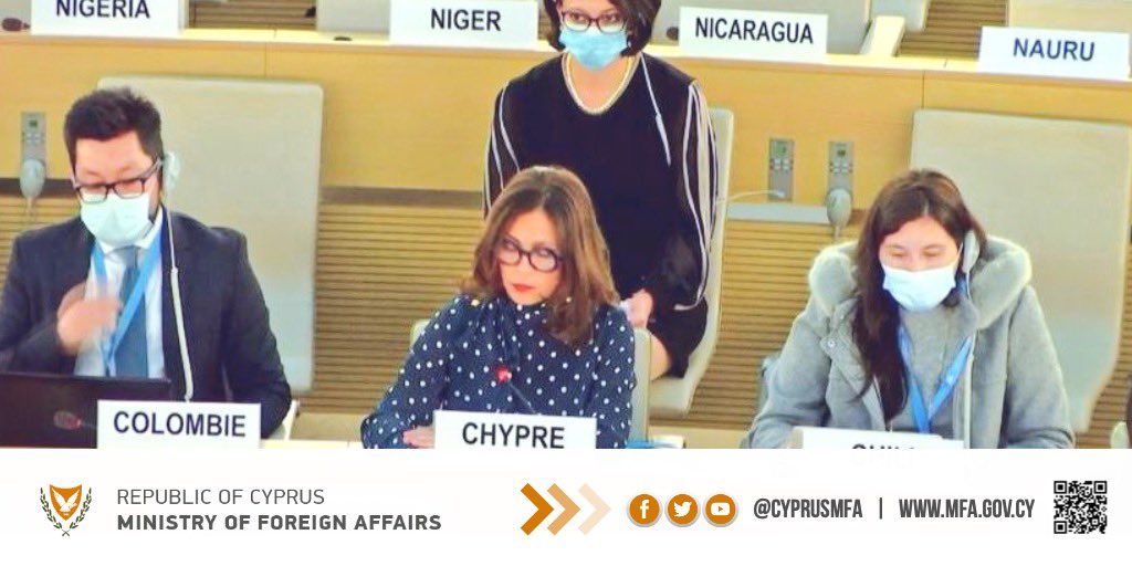 At #HRC49 the cross-regional core group comprising of 🇨🇾🇦🇷🇪🇹🇬🇷🇮🇹 🇮🇶 🇮🇪 🇲🇱 🇵🇱 🇷🇸 🇨🇭 presented the resolution on #Cultural rights & the protection of cultural #heritage which was adopted consensually | 
#Cyprus 🇨🇾 wishes to thank each core group member as well as all the cosponsors