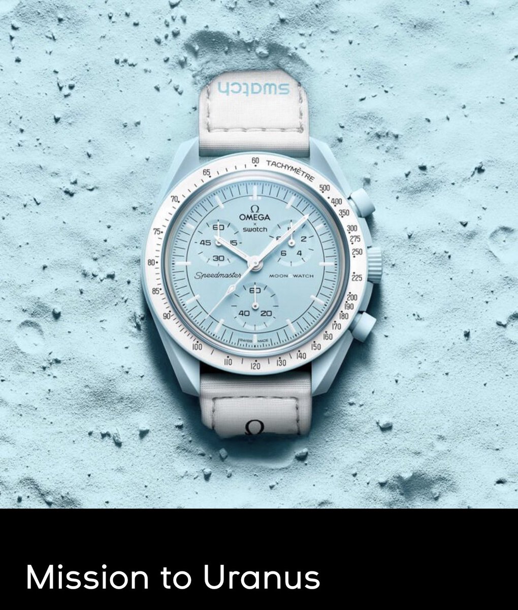 Mission to my what?? #swatchxomega #swatch #uranus