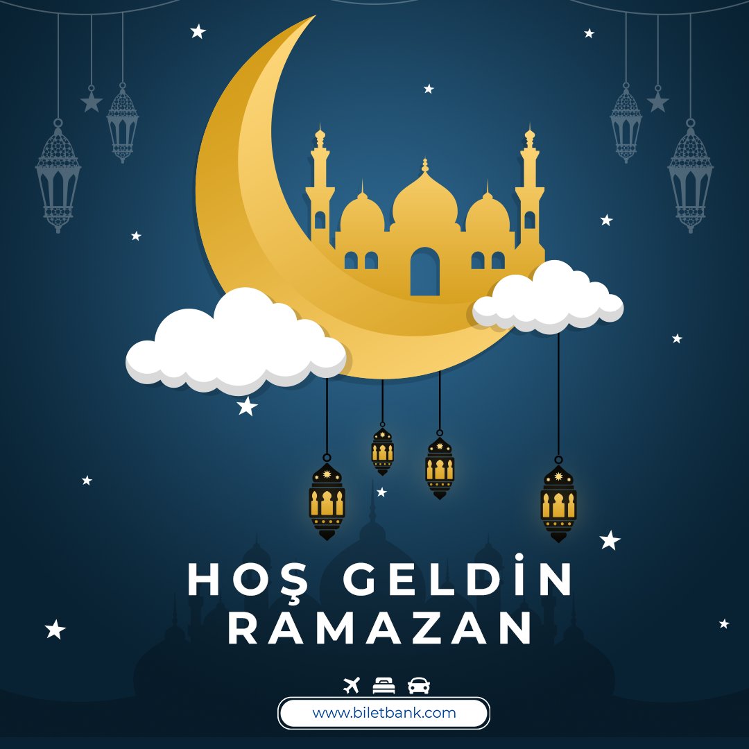 Ramazan ayının sizin ve tüm sevdikleriniz için sağlıklı ve huzurlu geçmesini dileriz. #biletbank #ramazan #Ramadan
