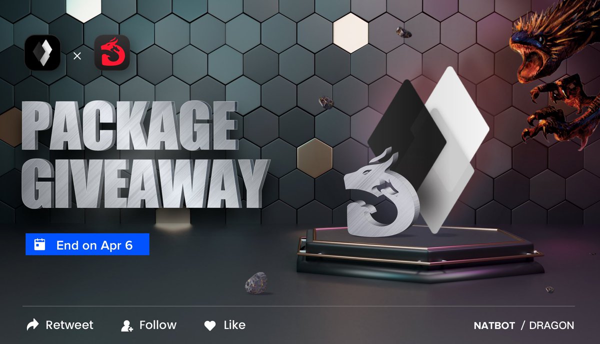 Dragon x Natbot Giveaway

The dynamic duo keeps destroying different sites. We guess it's a bit hard to refuse to join us on fun...so we managed to giveaway 2 ppl a package of NATBOT rewnal and DRAGON key each !!!

-🐉Follow <a href="/NATAIOBOT/">NATBOT</a> <a href="/DragonAIOBot/">Dragon</a> 

-🏁RT + Like
