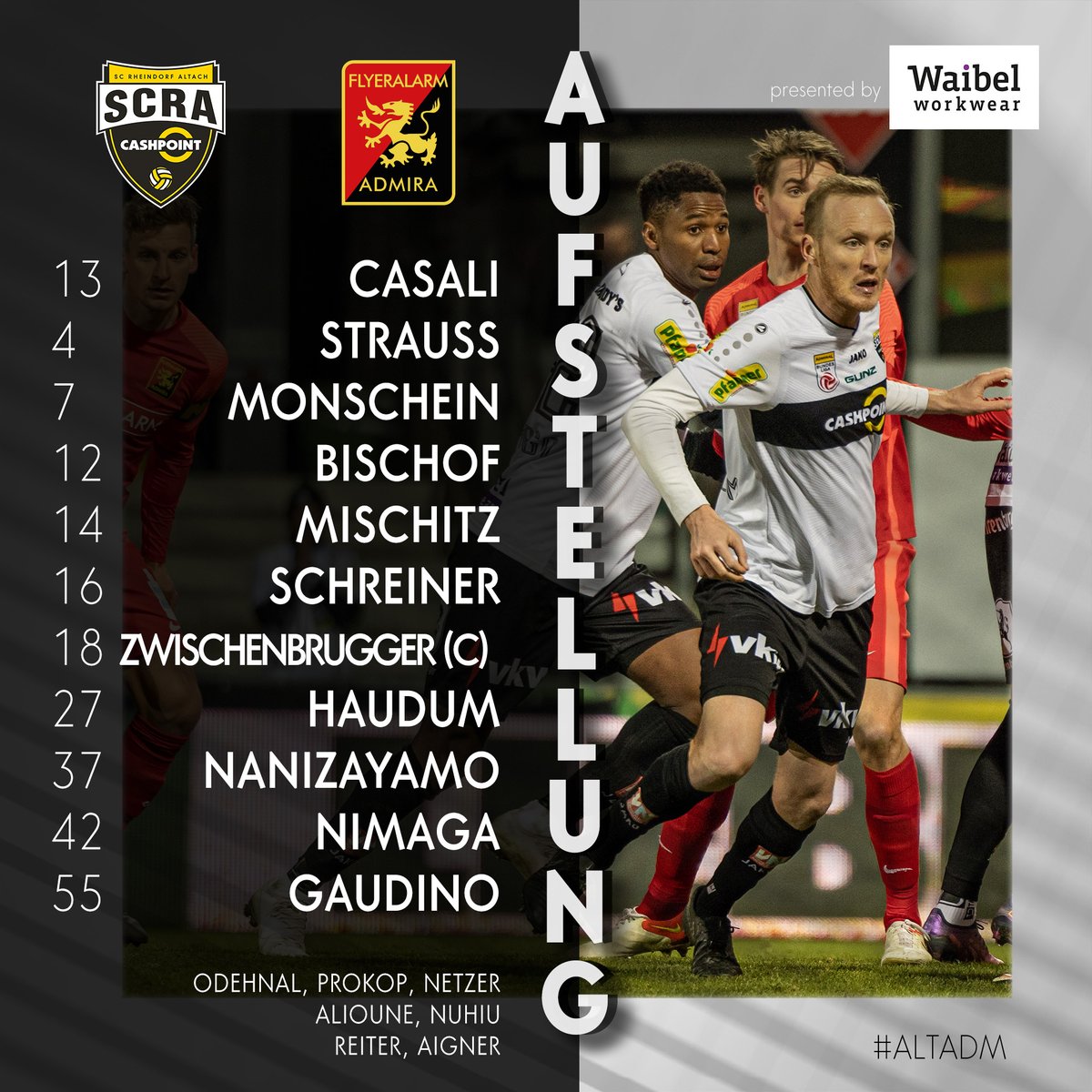 SCRAltach's tweet photo. 𝐖𝐢𝐫 𝐬𝐢𝐧𝐝 𝐰𝐢𝐞𝐝𝐞𝐫 𝐝𝐚! 🤗
Keine großen Veränderungen in der Startelf – Monschein rückt ins Team.
𝙒𝙞𝙧 𝙝𝙖𝙗𝙚𝙣 𝙇𝙪𝙨𝙩 𝙖𝙪𝙛 𝙙𝙞𝙚𝙨𝙚𝙨 𝙎𝙥𝙞𝙚𝙡! 🔥
#ALTADM https://t.co/IhDZrTuOo8