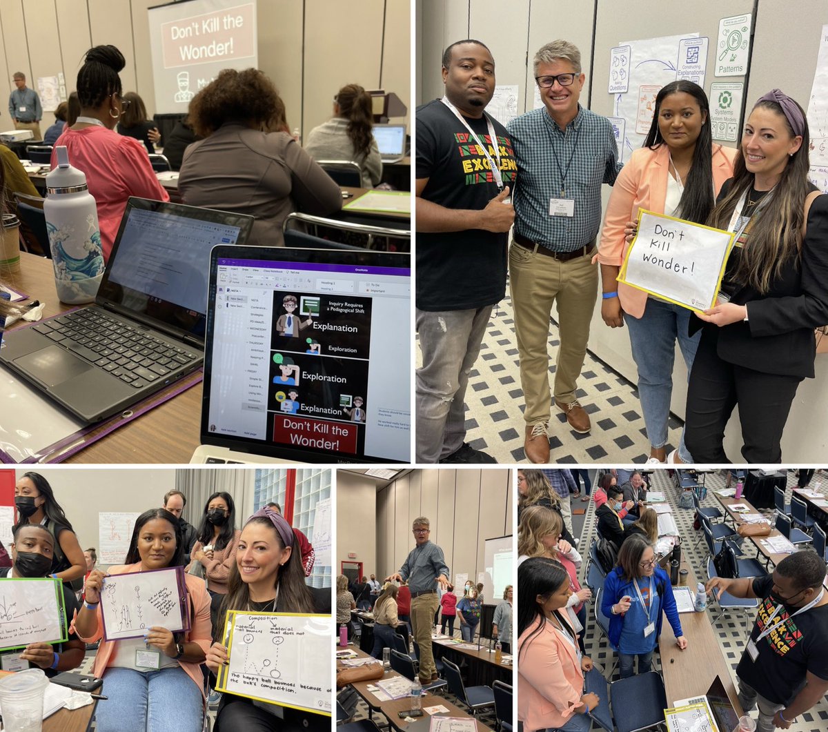 MsAllisonStone's tweet photo. What a day at #NSTA22! @paulandersen, we loved your hands-on sessions driven by phenomena. So many great ideas to take back to Miami. #NSTA #DontKillTheWonder #bozemanscience @trydiggs @docdn83 @MarcheleTucker @MDCPSDAS @NSTA https://t.co/PEilx1tIdP