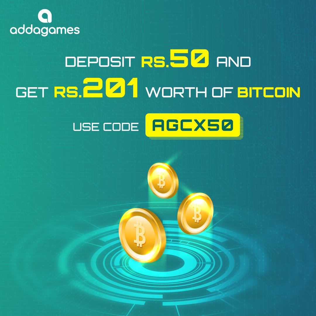 PlayAddaGames's tweet photo. Love playing exciting games on the app?🤩
Then the next deposit could get you Bitcoins, use code "𝗔𝗚𝗖𝗫𝟱𝟬" and make a deposit now😎
.
#Bitcoin #addagames #BitcoinCash #sundayvibes #cryptocurrencies #Cryptos https://t.co/K0C07sejsv