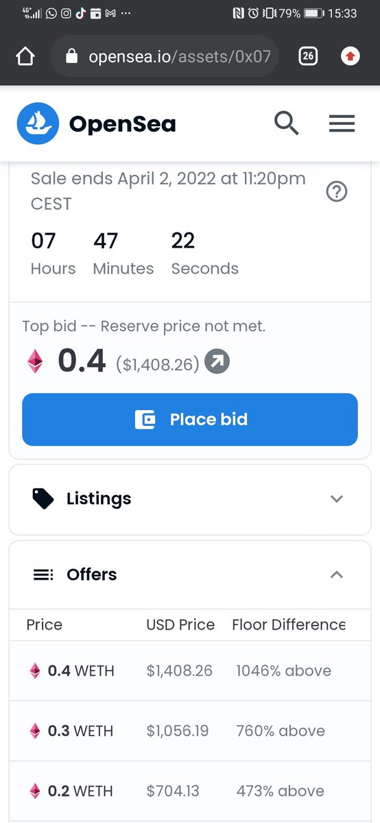 It's rising!! #cryptorastas #auction