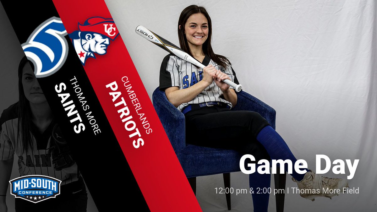 tmusaints's tweet photo. Softball returns to Thomas More Field today to close out their series against #17 Cumberlands (Ky.) in a double header beginning at 12:00 pm. Catch all the action on Saints Sports Network https://t.co/Fkd3nKNXQl

#LetsGoSaints https://t.co/5Cj2LI2GZT