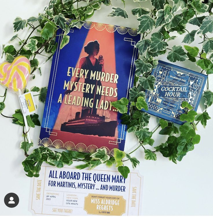 Thanks so much @HQstories for my giveaway prize - I love a murder mystery so can’t wait to read #MissAldridgeRegrets 
Published 28th April 

instagram.com/p/Cb2FRp-A9bc/…
#bookbloggers #booktwt #BookTwitter