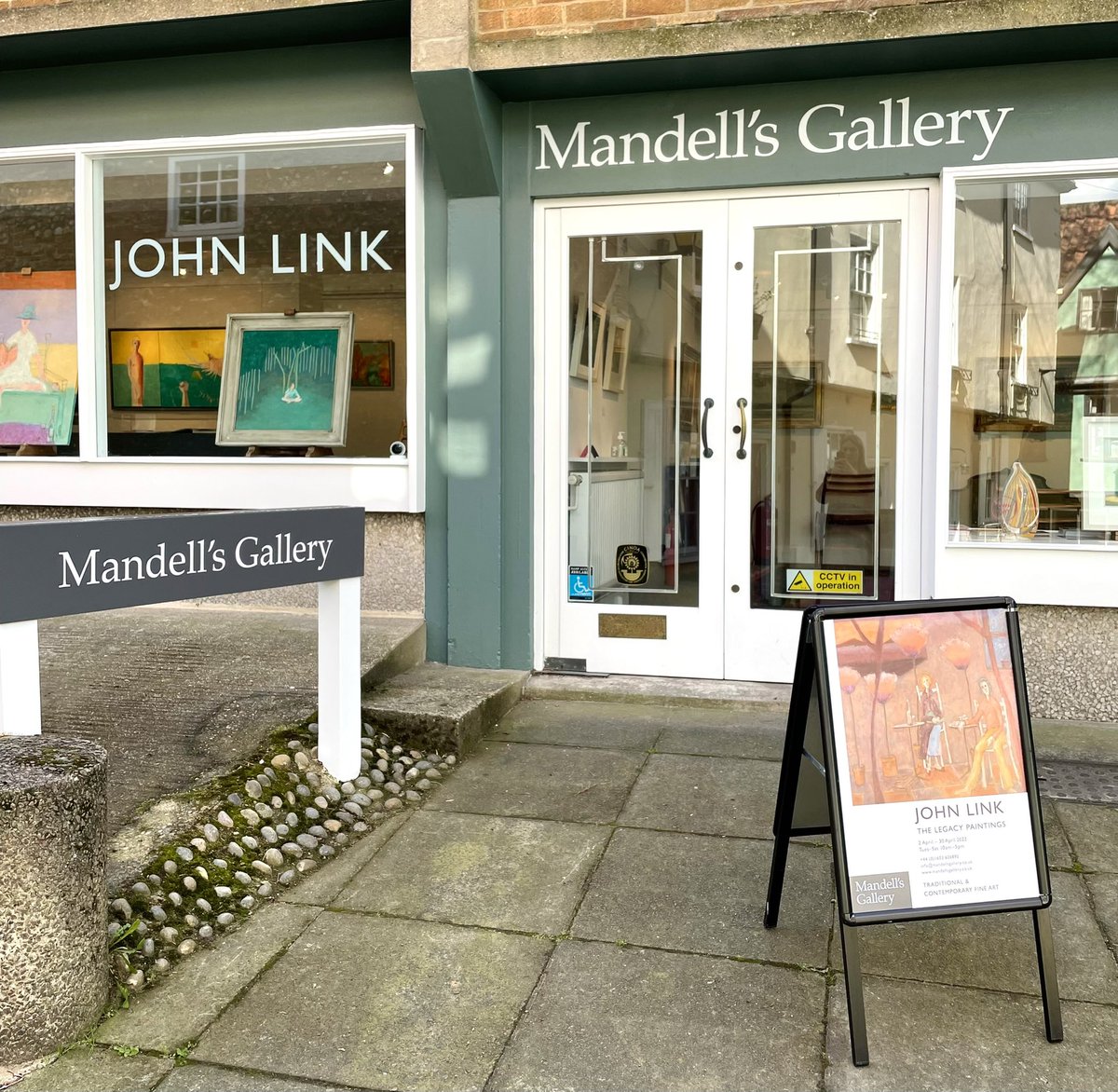 Open today John Links exhibition Legacy Paintings, on display for April.
