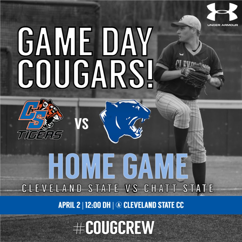 CSCC_BSB's tweet photo. The Cougar baseball team will be playing at home today against the Chatt State Tigers at 12:00PM DH. Come out and show some team spirit! Admission is $8 per person to watch both games.
.
.
.
#CougCrew #HomeGame #Cougars #CLSCC #NJCAA #Baseball #Spring https://t.co/0bdaJoHwXy