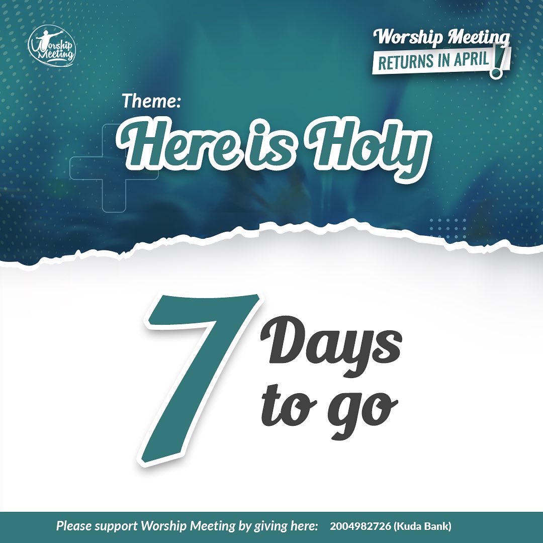 worshipmeeting's tweet photo. Just 7 more days to go 🔥🔥🔥 https://t.co/Eo49fBK2Om