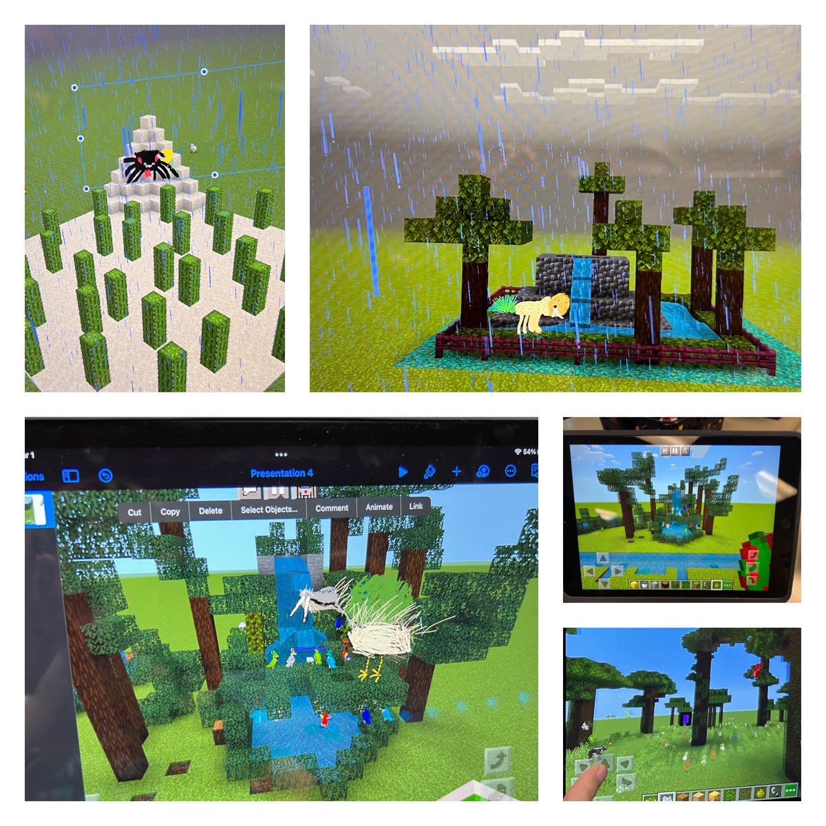 msmorgan2012's tweet photo. Don’t mind us…it’s just a little app smashing with @PlayCraftLearn and @AppleEDU Keynote animation! #animalproject https://t.co/nkZx0UQZpw
